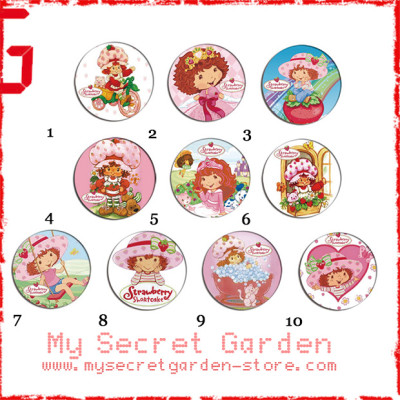 Strawberry Shortcake - Pinback Button Badge Set ( or Hair Ties / 4.4 cm Badge / Magnet / Keychain Set )